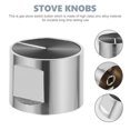 thumbnail image 4 of NIAIZEK 4Pcs Stove Knob Zinc Alloy for Gas Stoves Round Kitchen Use Silver, 4 of 6