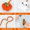 thumbnail image 6 of Halloween Car Ornament Crochet Pumpkin and Ghost Car Pendant for Car Mirror Upholstery Accessories, Hand Knitted Mirror Charm(1PCS), 6 of 6