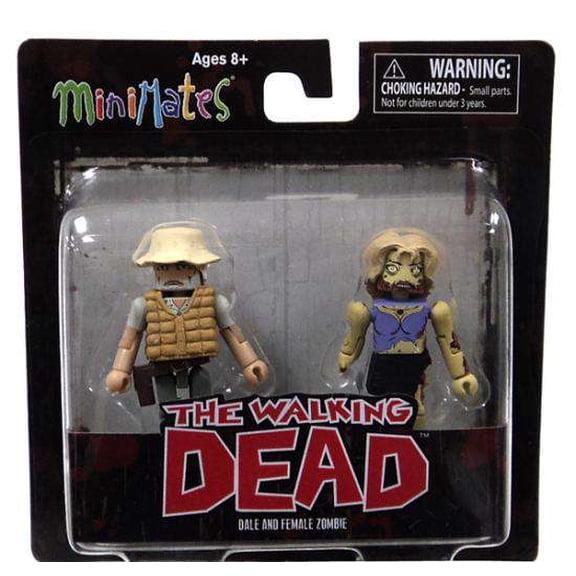 Walking Dead Dale and Zombie Mini Figures