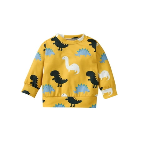 

Binpure Little Girls Boys Casual Hoodie Cartoon Printing Long Sleeve Tops