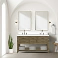 thumbnail image 7 of 60"x22" Grey Oak Double Bath Vanity, White Quartz Top Sealed, Faucet , 28" Mirrors - Bathroom Supply Vanity With Top, And Essentials, 7 of 7