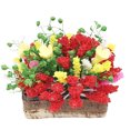 thumbnail image 1 of Planta en miniatura con flores artificiales para casa de muñecas 1/12, 1 of 5
