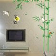 thumbnail image 3 of 2 Pcs Bamboo Wall Decor Fashion Vinyl Mural Decal Wall Sticker for Glass Window Living Room Home, 3 of 5