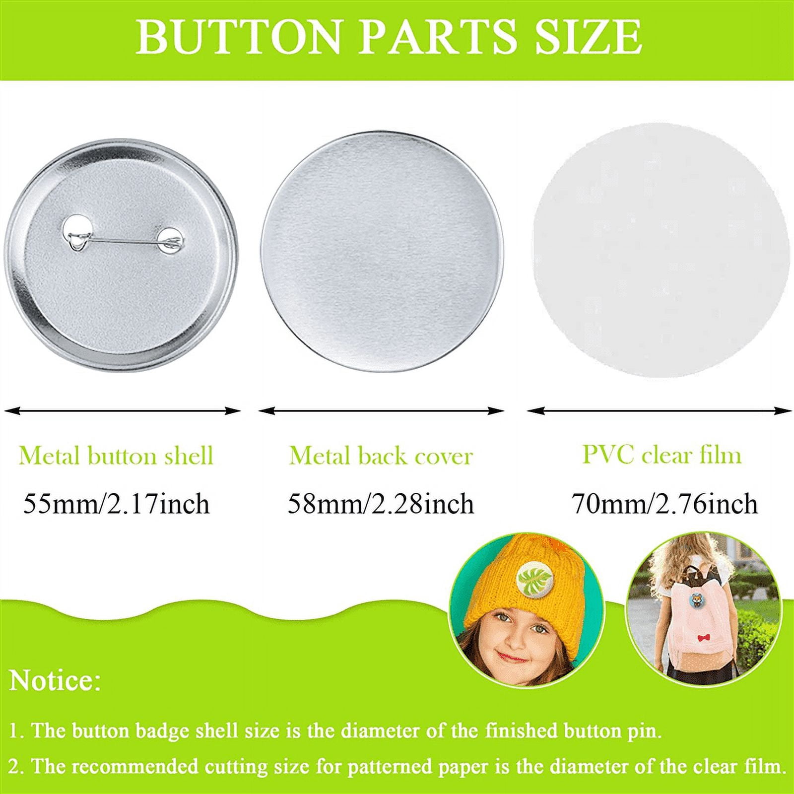 Blank Making Supplies 58mm Metal Button Making Kits