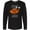 AB-Black, variant on Inktastic Thanksgiving Feast Mode Turkey Football Long Sleeve T-Shirt