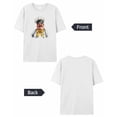 thumbnail image 6 of T Shirts for Women Short Sleeve Cotton Crewneck T-Shirt, Watercolor Style Chef Tee Tops Casual Basic T-Shirts, XS-5XL White 3XL, 6 of 7