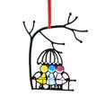 thumbnail image 2 of POINTERTECK Coloré Couple Design Pendentif Design Exquis Vif pour les Fournitures de Décoration Intérieure, 2 of 3