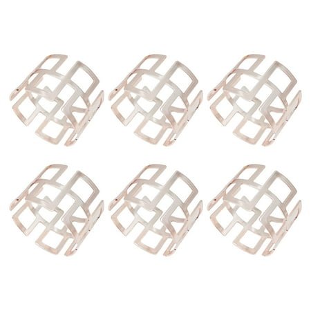 

Yoone 6Pcs Napkin Buckle Exquisite Elegant Fashion Table Decoration Napkin Rings for Kitchen