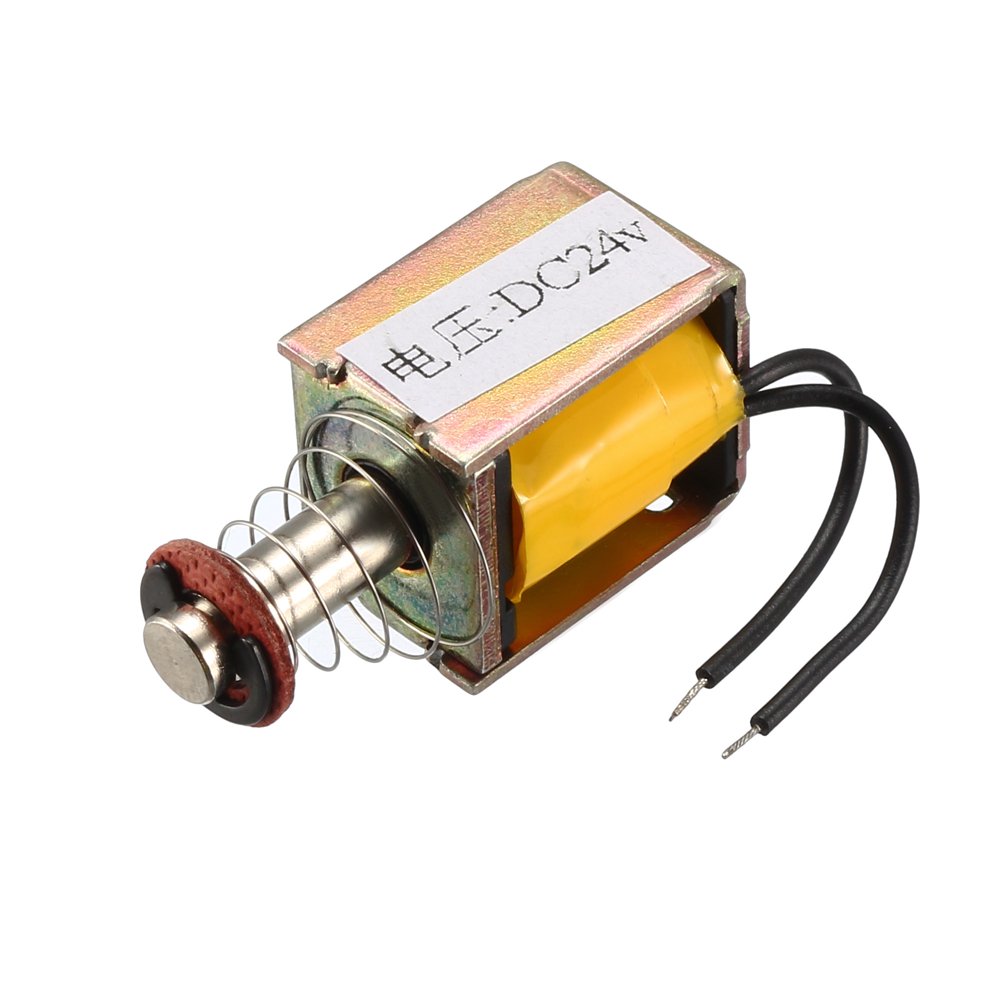DC 24V 3mm Push Type Solenoid 1mm/150g 3mm/30g, Open