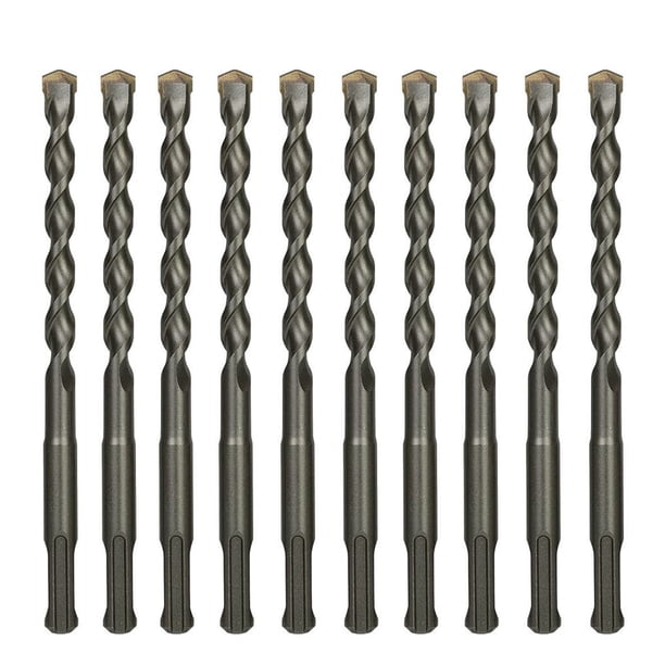 25-Pack 3/16 X 6 Inch SDS Plus Hammer Drill Bits – Carbide Tipped For Concrete, Brick, Stone & Masonry