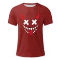 thumbnail image 4 of Blusas y camisas de manga corta y cuello redondo para hombre. Blusas/camisetas de manga corta con cuello redondo y estampado de Halloween para hombre. Blusa para hombre., 4 of 4