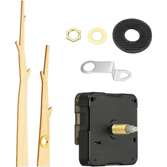 Clock Mechanism Replacement, Quartz Clock Mechanism Battery Operated DIY Wood Wall Clock Hands and Motor Kit Mute Movement Repair Parts for Do It