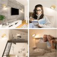 thumbnail image 5 of Lampe Murale Intérieure, Lampe Murale Dimmable à Piles avec Port de Charge USB, Lampe Murale LED Intérieure, Contrôle Tactile, Rotatif à 360°, pour Salon, 5 of 5