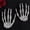 Gray, variant on 2 Pack Halloween Skeleton Hands, 6.3-Inch Realistic Left and Right Plastic Bone Props for Haunted House, Graveyard, Party Table and Photo Booth Decor