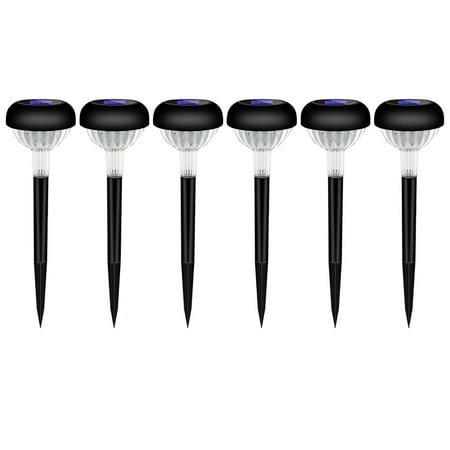

6 Pack Solar Outdoor Lights LED Solar Powered Garden Lights IP65 Waterproof Solar Pathway Lights for Yard/ Landscape