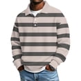 thumbnail image 1 of Hombres de Manga Larga Vintage Impreso Botón Abajo Cuello Turndown Color Sólido Casual Camisa Suave para el Verano, 1 of 5