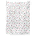 thumbnail image 2 of Pastel Tablecloth, Scandinavian Design Clouds with Raindrops and Triangles Weather in Winter, Rectangle Satin Table Cover for Dining Room and Kitchen, 60" X 84", Pale Blue Blush Grey, by Ambesonne, 2 of 2