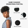 thumbnail image 6 of Ebo Instant Pony Synthetic Heat Resistant Draw String Ponytail Game Changer Jerry Curl 6" ( P1B/BG Off Black Burgundy ), 6 of 6