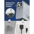 thumbnail image 4 of 140W USB C Charger, PD3.1 GaN Charger 3 Port 140w USB-C Power Adapter with 5ft Detachable Power Extension Cord for MacBook Pro 16'', Dell XPS, iPad Pro, Galaxy, iPhone 16/15 Pro, Power Bank and More, 4 of 7