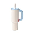 thumbnail image 1 of Vaso Térmico de Acero Inoxidable de 40 Oz con Pajita y Aislamiento para Hielo, Gran Capacidad, con de Café, Color ., 1 of 5
