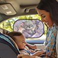 thumbnail image 2 of Yuyamidu Koala Auto Rear Window Sunshade for Baby 2 Pack Cherry Blossom Car Back Window Sunshade Sun UV Protection Cute Car Shades for Back Windows, 2 of 7