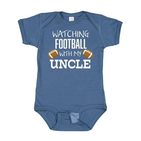 

Inktastic Watching Football with My Uncle Gift Baby Boy or Baby Girl Bodysuit