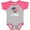 Baseball Heather and Hot Pink, variant on Inktastic I Love My Daddy Military Son Daughter Boys or Girls Baby Bodysuit