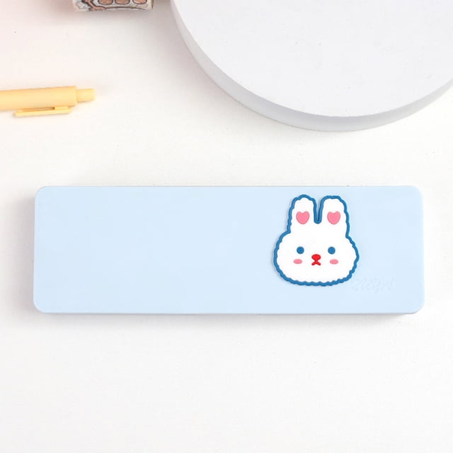 Estuche Para Lápices, Organizador De Papelería, Diseño De Corazón, Gran Capacidad, Bolsa Flexible Con Cremallera, Ideal Para El Aula, La Oficina, Viajes Y Para Guardar Material De Arte.