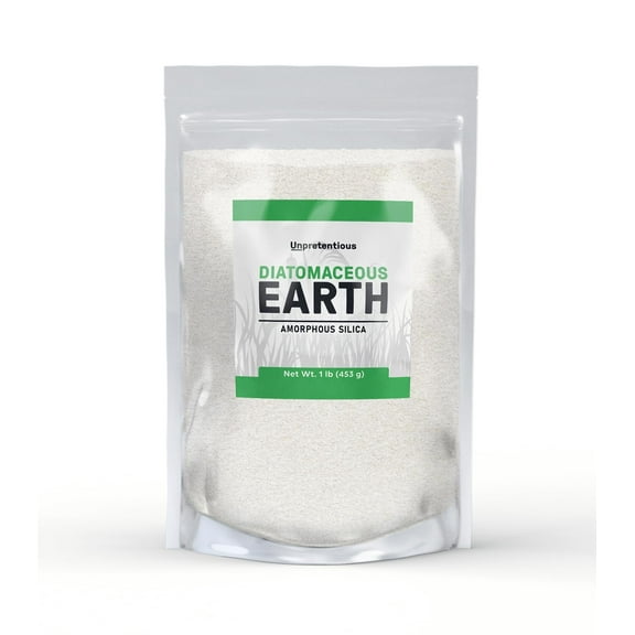 Unpretentious Diatomaceous Earth, Freshwater Amorphous Silica 16 Ounces