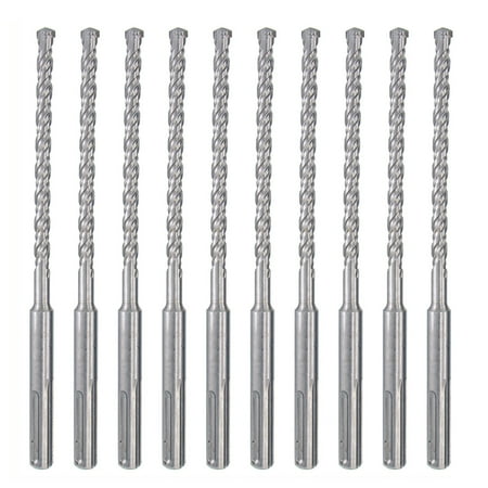 

Max-Craft SDS-Plus Rotary Hammer Drill Bit Set Drill Concrete Stone 10Pcs 1/4 x 6