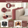 thumbnail image 5 of Costway 84" Portable & Foldable Massage Salon Spa Facial Care Tattoo Bed with Carrying Bag Red, 5 of 10
