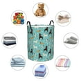 thumbnail image 4 of Honeii Cute Dog Print Laundry Hamper Basket,Baby Nursery Woven Storage Basket for Toys Bin,Pillows,Blankets,Clothes-Medium, 4 of 6