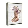 thumbnail image 3 of Stupell Industries Country Cowboy Boots Flower Bouquet Graphic Art Luster Gray Floating Framed Canvas Print Wall Art, Design by Nina Blue, 3 of 6