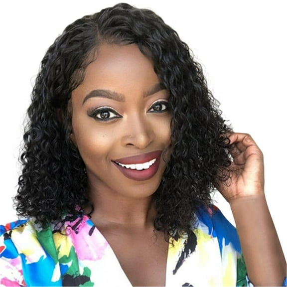 Dopi Brazilian Less Rose Hair Net Full Wig Bob Wave Black Natural Looking Women Wigs(2Pack)