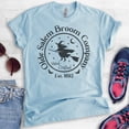 thumbnail image 2 of Broom Company Witch Shirt, Unisex Women's Men's Shirt, Funny Horror T-shirt, Salem Shirt, Witch T-shirt, Heather Light Blue, 3X-Large, 2 of 6