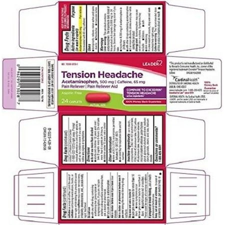 Leader Tension Headache Caplets, 24ct