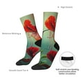 thumbnail image 4 of Balery Hummingbird Floral Paradise Pattern Crew Socks Unisex– Soft & Breathable Socks for Men & Women, One-Size Fits Most (US 5-11), Comfortable & Durable for Daily Wear, 4 of 6