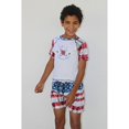thumbnail image 2 of Azul Swimwear Vintage Americana Rash Guard Red White Blue Size XS, 2 of 3