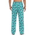 thumbnail image 2 of Top-kevin Wild Sea Shark Pajama Pants for Men Comfort Sleep Lounge Bottoms Straight-fit with Pockets S-XXL, 2 of 6