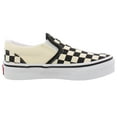 thumbnail image 2 of Vans Classic Slip On Girls Shoes Size 12, Color: Checkerboard/Black/White, 2 of 5