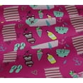 thumbnail image 5 of oneOone Cotton Jersey Fuschia Pink Fabric Summer Beach Craft Projects Decor Fabric Printed By The Yard 58 Inch Wide, 5 of 6