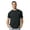 Black, variant on Unisex Short Sleeve T-Shirt 100% Polyester Breathable Modern Classic Fit Tee (Sport-Grey, 2XL)