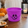 thumbnail image 4 of Halloween Pumpkin Candy Bucket, Trick-or-Treat Pail for Party Favors, Spooky Holiday Decorative Container (Purple) _##A, 4 of 4
