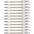 thumbnail image 1 of Custom Pens with Stylus - The Pearl - Personalized Metallic Printed Name Pens with Black Ink - Imprinted with Logo or Message - Great Gift Ideas - FREE PERSONALIZATION 12 pack (Silver), 1 of 4