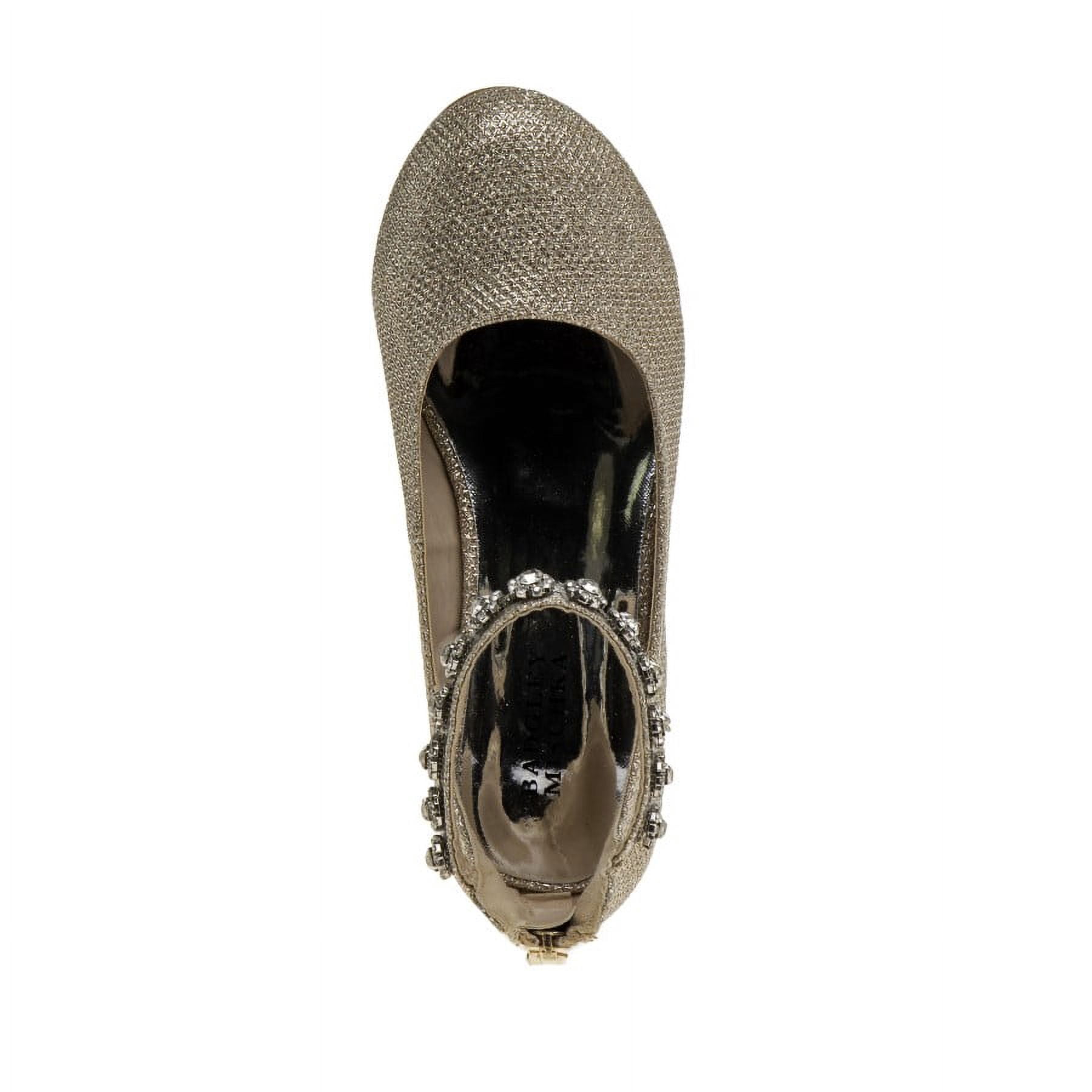 Badgley Mischka Little Kids Girls Block Heel Dress Shoes, Champagne, 11