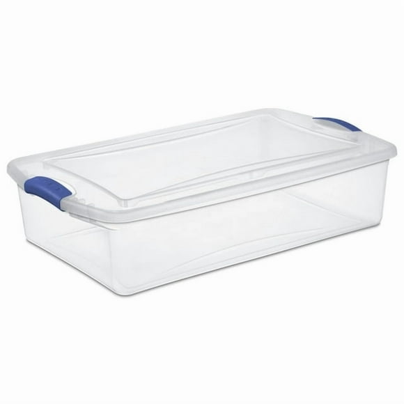 Sterilite 32 Liter Stadium Blue Latch Box, 32 Liter
