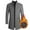 #Gray, variant on DPTALR George Men's Single Breasted Trench Coats,Button Down Overcoats,Warm Dress Pea Coats,Black,Big and Tall Men L
