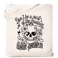 thumbnail image 1 of Bolsa de lona Kimoli Skull Flower con cierre, 1 of 7