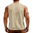 thumbnail image 3 of Sleeveless Shirts for Men Casual Tank Tops Muscle Shirt Summer T Shirts Beach Loose Fit Tee, M, 3 of 4