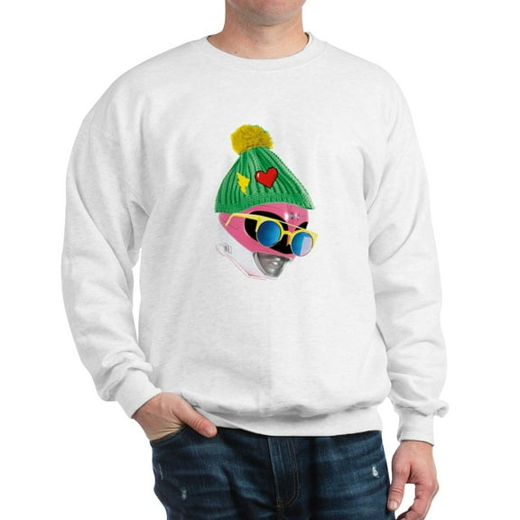 CafePress - Power Rangers Pink Range - Crew Neck Sweatshirt